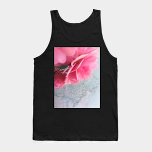 Pink Rose Flower and Map Tank Top